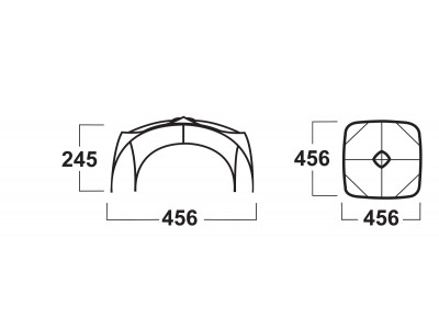 Přístřešek   Broof XL zelená