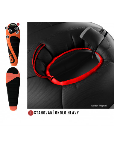 Spacák řady Ultralight  Mini 0°C oranžová