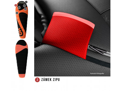 Spacák řady Ultralight  Mini 0°C oranžová