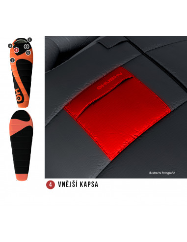 Spacák řady Ultralight  Mini 0°C oranžová