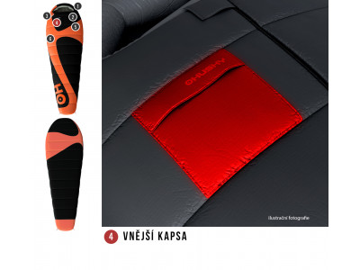 Spacák řady Ultralight  Mini 0°C oranžová