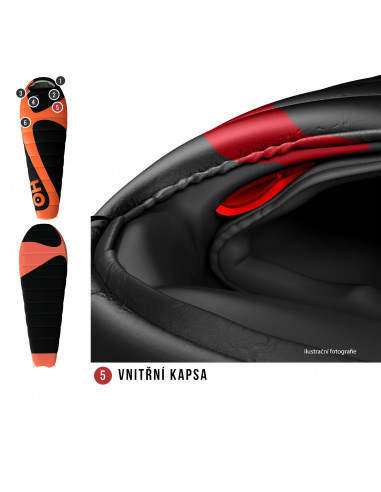 Spacák řady Ultralight  Mini 0°C oranžová