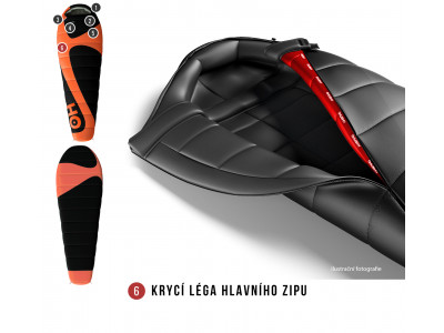 Spacák řady Ultralight  Mini 0°C oranžová