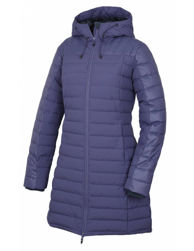 Dámský péřový kabátek   Daili L šedofialová