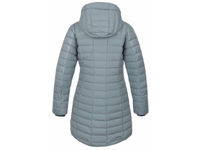 Dámský péřový kabátek   Daili L sv. šedomodrá