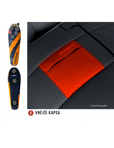 Spacák Extreme   Enjoy -26°C oranžová