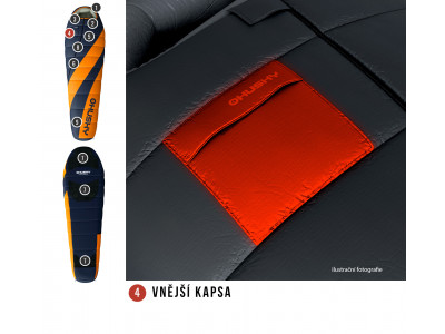 Spacák Extreme   Enjoy -26°C oranžová