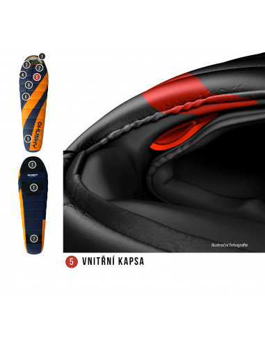 Spacák Extreme   Enjoy -26°C oranžová