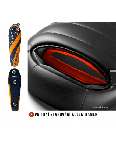 Spacák Extreme   Enjoy -26°C LONG oranžová