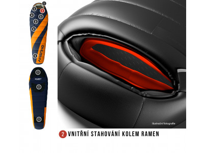 Spacák Extreme   Enjoy -26°C LONG oranžová