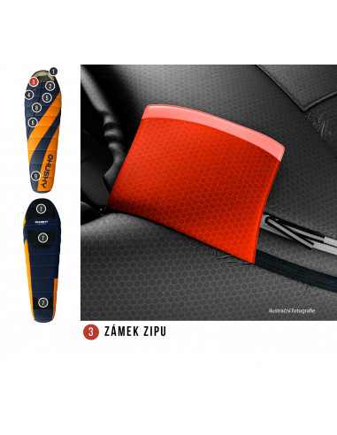 Spacák Extreme   Enjoy -26°C LONG oranžová