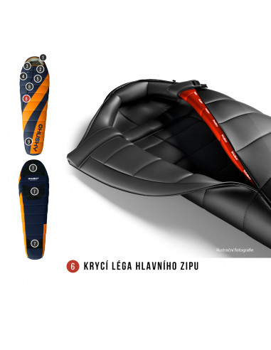 Spacák Extreme   Enjoy -26°C LONG oranžová