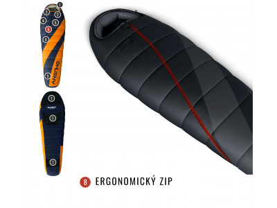 Spacák Extreme   Enjoy -26°C LONG oranžová