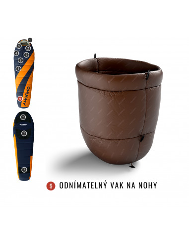 Spacák Extreme   Enjoy -26°C LONG oranžová