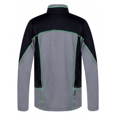 Mens trekking sweatshirt TARIQ light gray mel (green) 2
