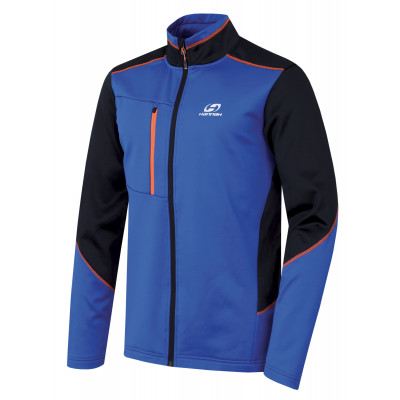 Mens trekking sweatshirt TARIQ princess blue (orange)