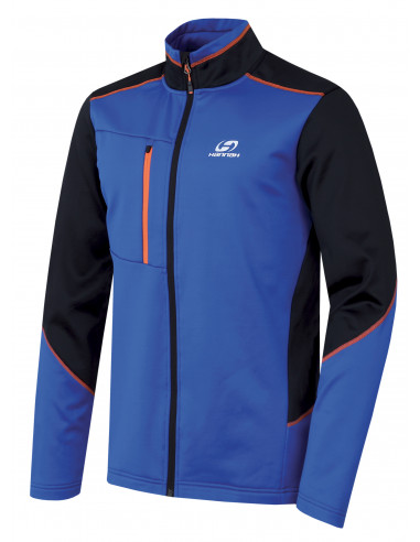 Mens trekking sweatshirt TARIQ princess blue (orange)