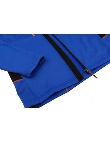 Mens trekking sweatshirt TARIQ princess blue (orange)