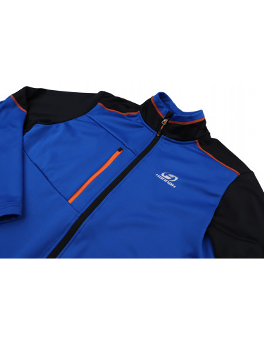 Mens trekking sweatshirt TARIQ princess blue (orange)