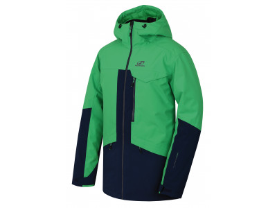 Mens snowsport jacket TIERSEN classic green/dress blues