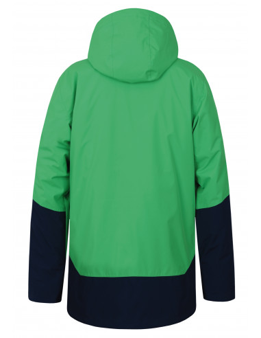 Mens snowsport jacket TIERSEN classic green/dress blues