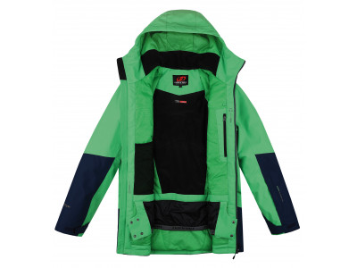 Mens snowsport jacket TIERSEN classic green/dress blues