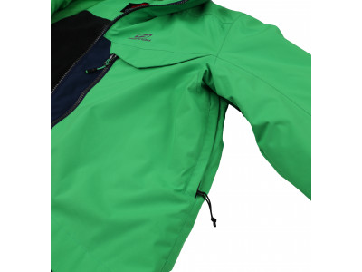 Mens snowsport jacket TIERSEN classic green/dress blues