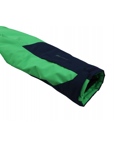 Mens snowsport jacket TIERSEN classic green/dress blues