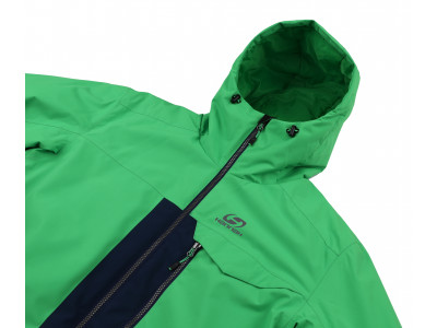 Mens snowsport jacket TIERSEN classic green/dress blues