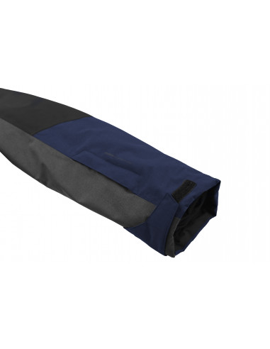 Mens snowsport jacket TIERSEN dark gray mel/dress blues