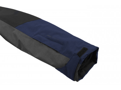 Mens snowsport jacket TIERSEN dark gray mel/dress blues