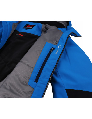 Mens snowsport jacket TIERSEN directoire blue/anthracite