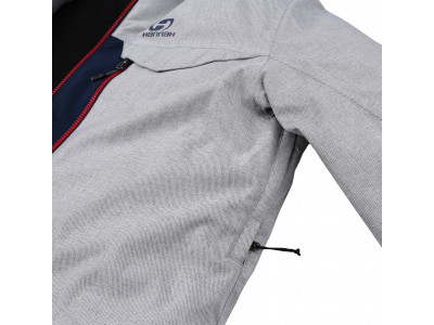 Mens snowsport jacket TIERSEN light gray mel/dress blues