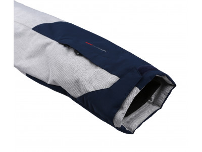 Mens snowsport jacket TIERSEN light gray mel/dress blues