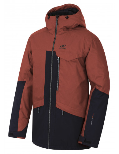 Mens snowsport jacket TIERSEN picante mel/anthracite