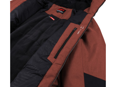 Mens snowsport jacket TIERSEN picante mel/anthracite