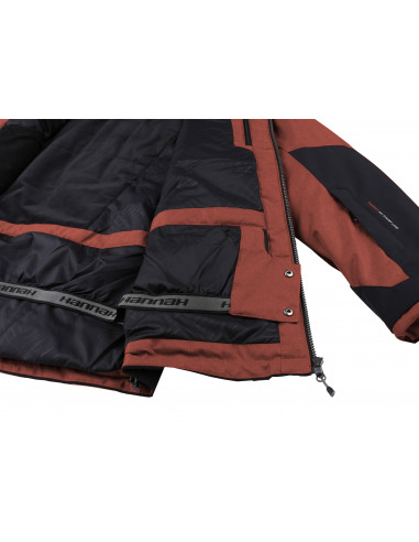 Mens snowsport jacket TIERSEN picante mel/anthracite