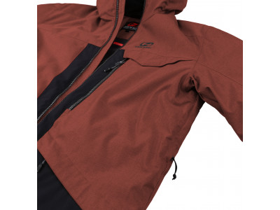 Mens snowsport jacket TIERSEN picante mel/anthracite