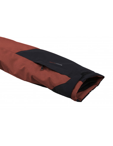 Mens snowsport jacket TIERSEN picante mel/anthracite