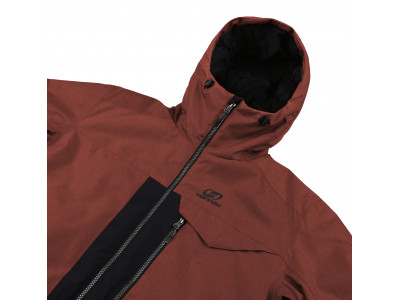 Mens snowsport jacket TIERSEN picante mel/anthracite