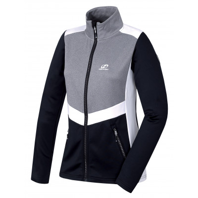 Ladies trekking sweatshirt TRUDY anthracite/light gray mel