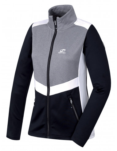 Ladies trekking sweatshirt TRUDY anthracite/light gray mel