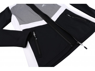 Ladies trekking sweatshirt TRUDY anthracite/light gray mel