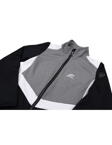 Ladies trekking sweatshirt TRUDY anthracite/light gray mel