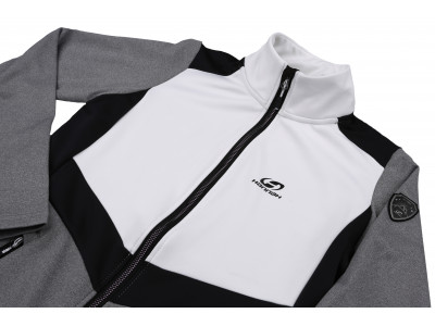 Ladies trekking sweatshirt TRUDY light gray mel/bright white