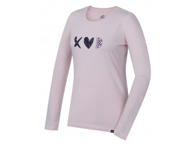 Ladies city T-shirt, L/S ELIKA crystal pink