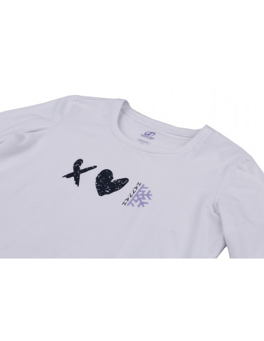 Ladies city T-shirt, L/S ELIKA snow white
