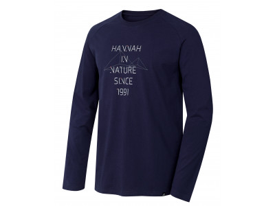 Mens city T-shirt, L/S GRUTE black iris