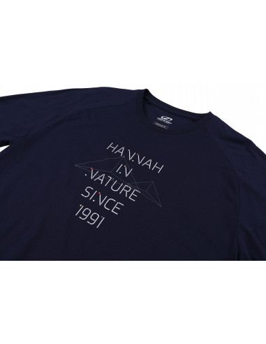 Mens city T-shirt, L/S GRUTE black iris