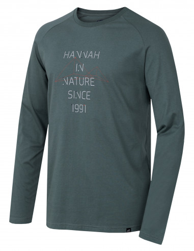 Mens city T-shirt, L/S GRUTE laurel wreath